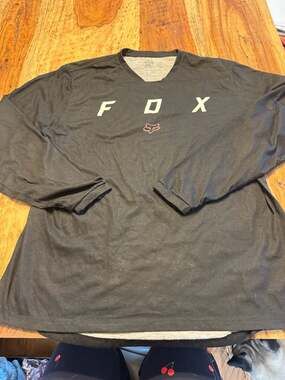 Fox Racing Indicator Long Sleeve MTB Jersey Heather Black TRUDRI Men's XXL